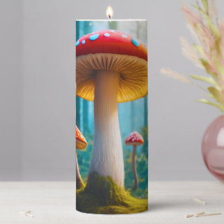 Mellow Mushroom Pillar Candle