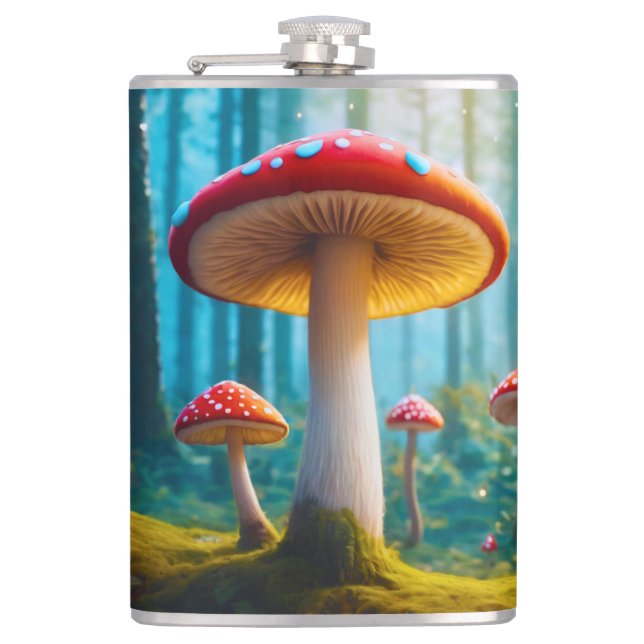 mellow mushroom Vinyl Wrapped Flask (Front)