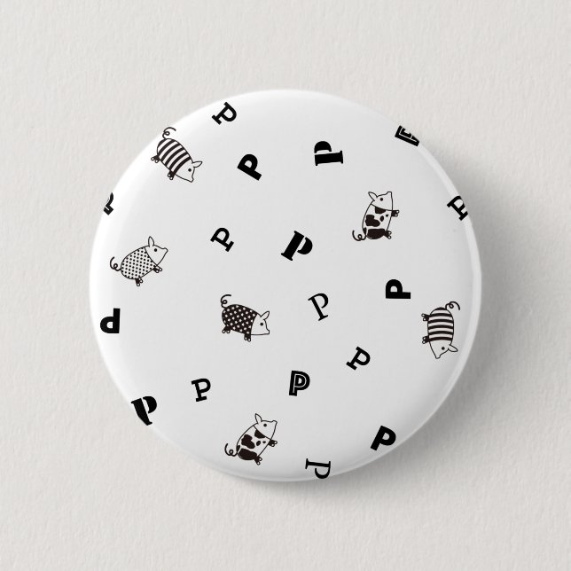 Mellow Pig 缶バッジ Button (Front)