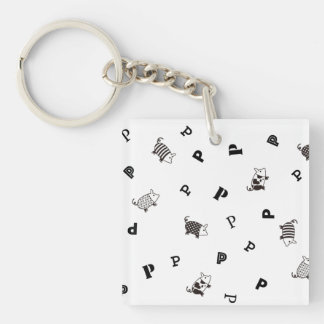 Mellow Pig Keychain