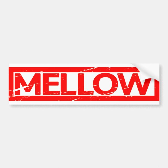 Mellow Stamp Bumper Sticker (Front)