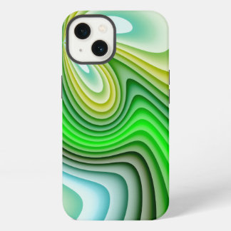 Mellow Yellow and Green Waves iPhone 13 Case
