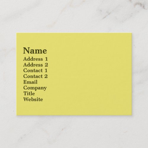 Mellow Yellow Business Card Template