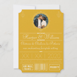 Mellow Yellow Save the Date Photo Frame