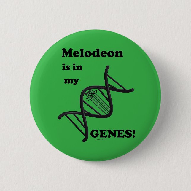 Melodeon Is In My Genes Button (Front)
