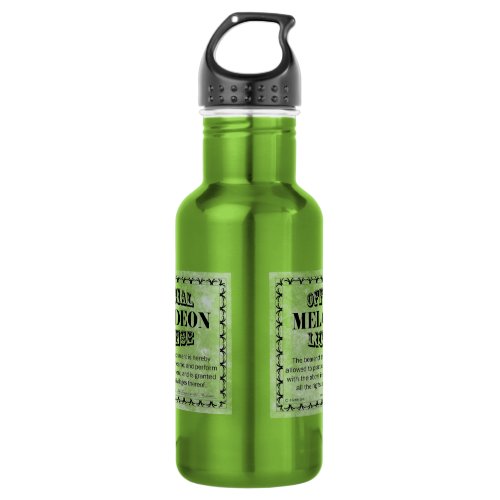 Melodeon License Stainless Steel Water Bottle