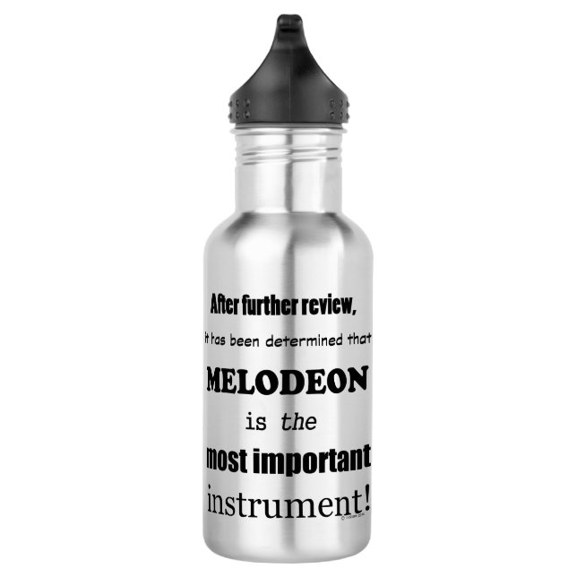 Melodeon  Most Important Instrument Stainless Steel Water Bottle (Right)