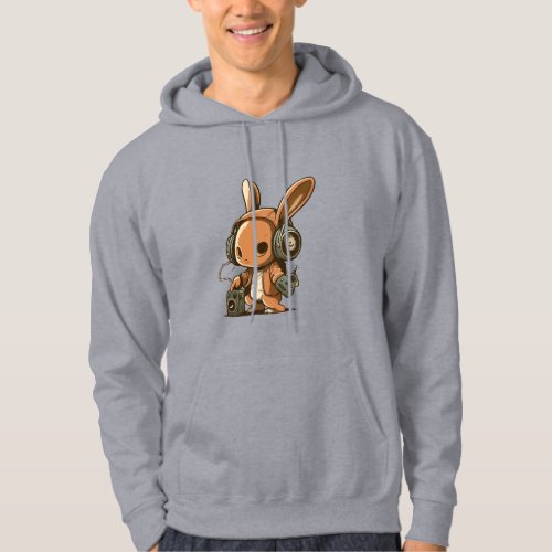 Melodic Bunny A Musical Journey Hoodie