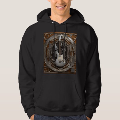 Melodic Muse Apparel Vintage Instruments in Mono Hoodie