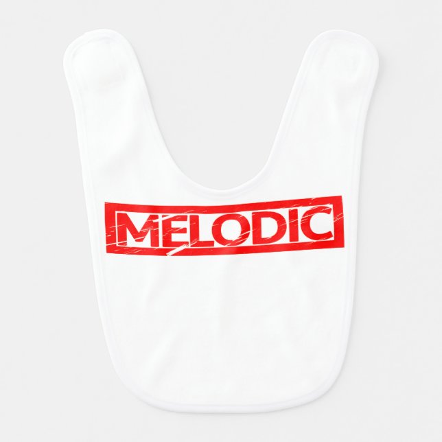 Melodic Stamp Baby Bib (Front)