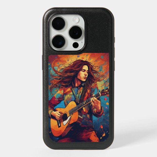Melodic Whirlwind iPhone 15 Pro Case (Back)