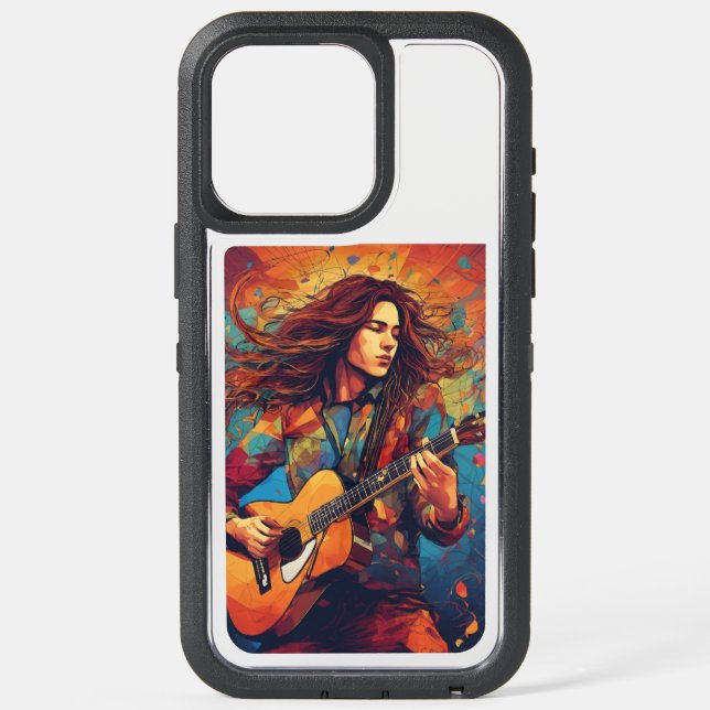 Melodic Whirlwind iPhone 15 Pro Max Case (Back)