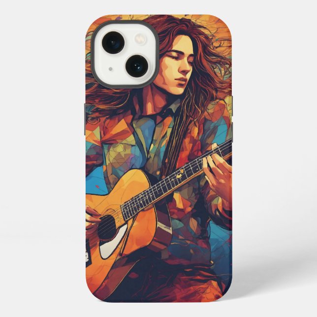 Melodic Whirlwind Iphone Case (Back)
