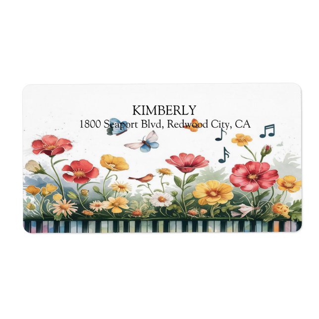 Melodies in Bloom Label (Front)