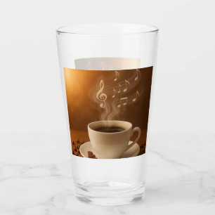 "Melodies in Steam: Musical Coffee Cup Art Mug"