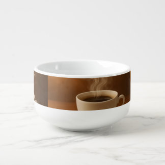 "Melodies in Steam: Musical Coffee Cup Art Mug"