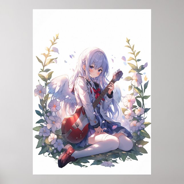 Melodies of the Garden: Serenity Amidst Blooms Poster (Front)