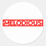 Melodious Stamp Classic Round Sticker