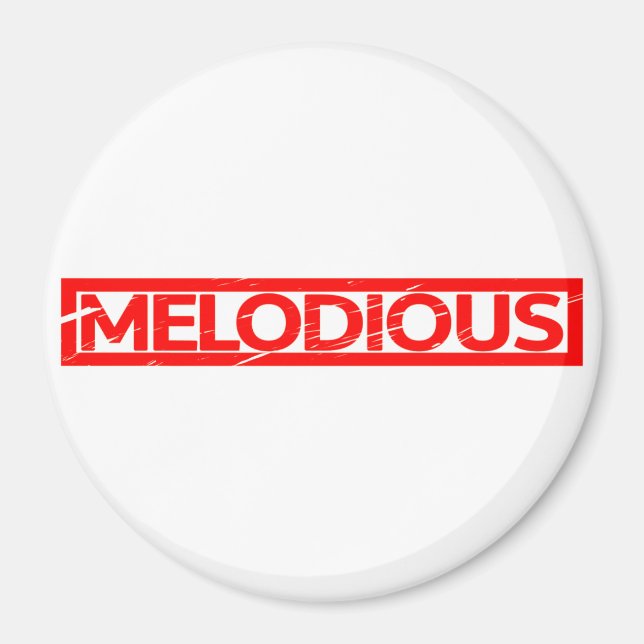 Melodious Stamp Magnet (Front)