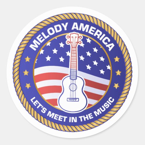 Melody America sticker