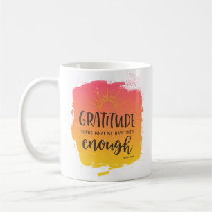 Melody Beattie gratitude quote coffee mug