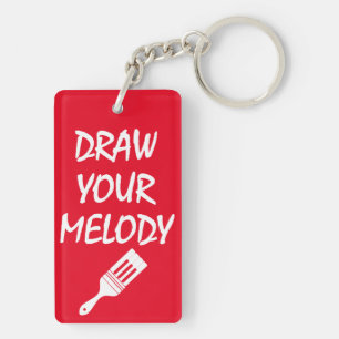 Melody brush keychain