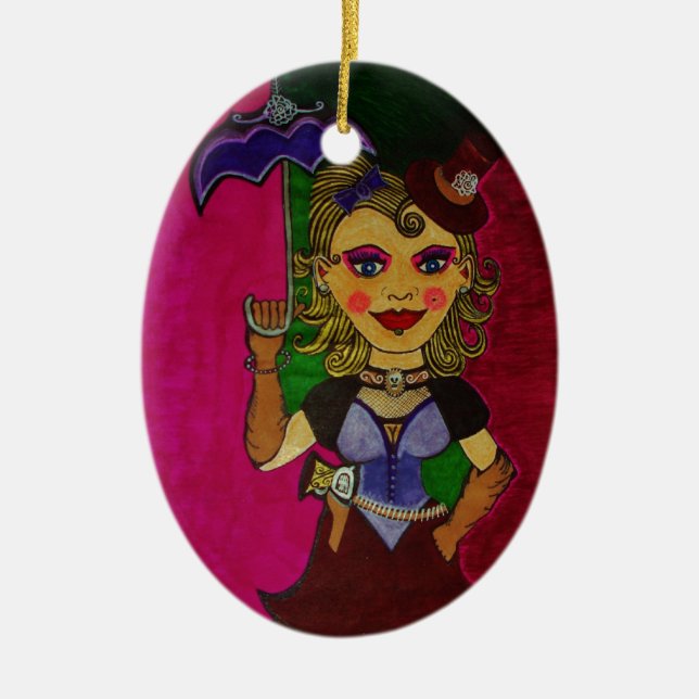 "Melody" Ceramic Ornament (Front)