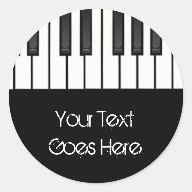 Melody Collection Classic Round Sticker (Front)