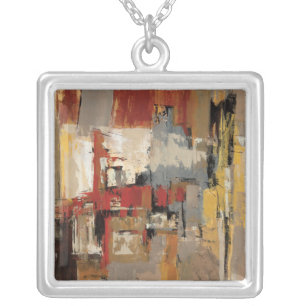 Melody for Guitar and Sax Silver Plated Necklace