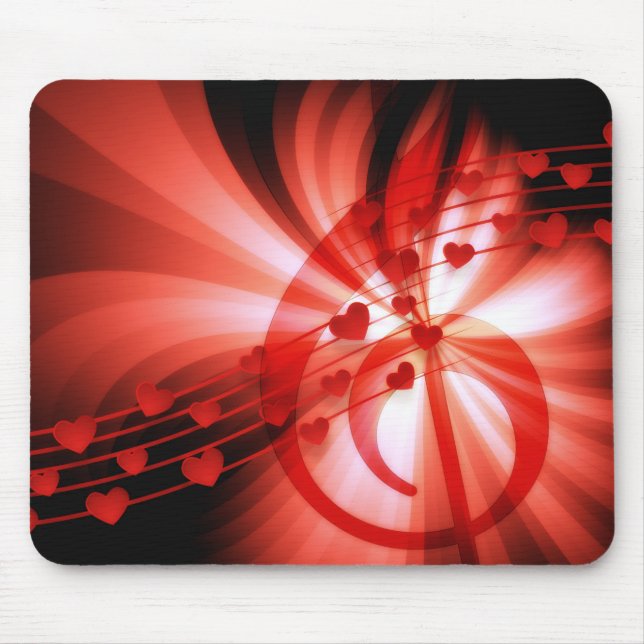 Melody Hearts Mousepad (Front)