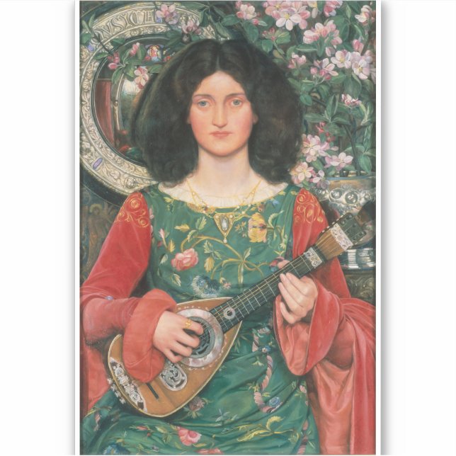 Melody (Musica), c. 1895/1897 by Kate Bunce Sticker (Front)