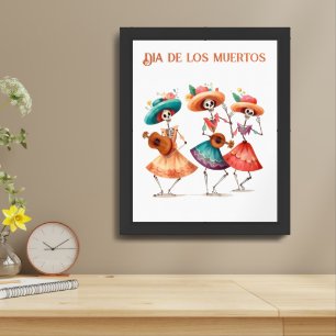 Melody of the Dancing Dead, custom Framed Art