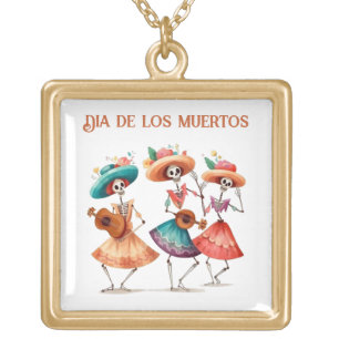 Melody of the Dancing Dead, custom Gold Plated Necklace