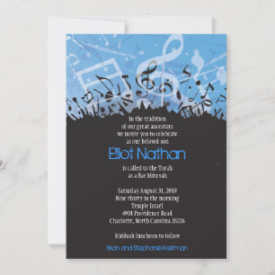 MELODY of the TORAH Bar Bat Mitzvah Invitation-1 Invitation