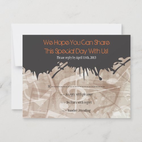 MELODY of the TORAH Bar Bat Mitzvah Reply Card