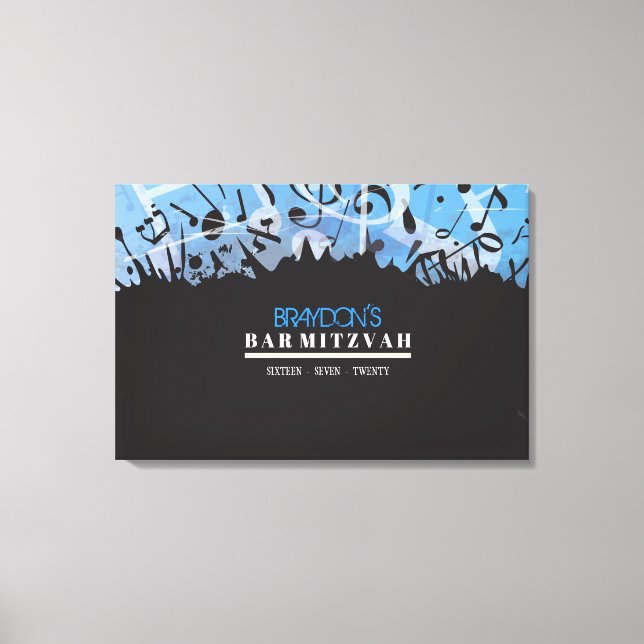MELODY OF THE TORAH Bar Bat Mitzvah Sign In Board (Front)