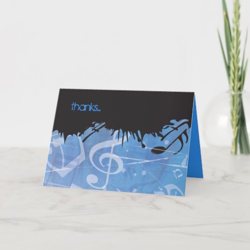 MELODY of the TORAH Bar Bat Mitzvah Thank You Card