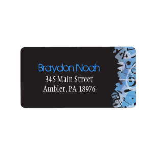 MELODY OF THE TORAH Bar Mitzvah Return Address Label