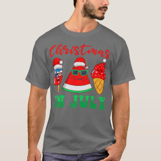 Melon and Ice Cream Christmas in July Premium T-Shirt
