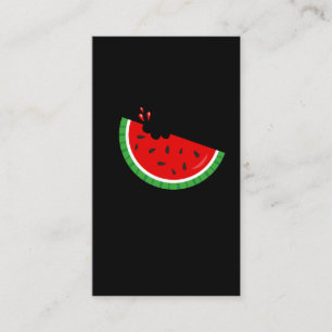 Melon Bite Summer Watermelon Fruit Melon Seed Bite Business Card