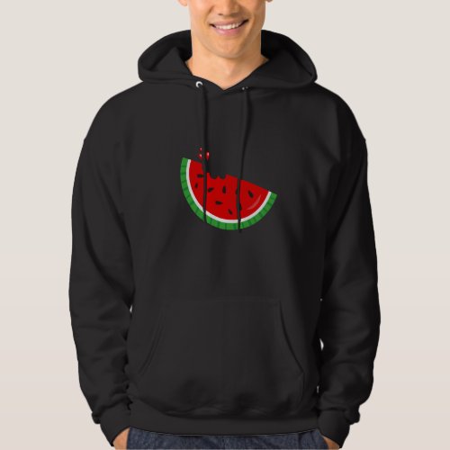 Melon Bite Summer Watermelon Fruit Melon Seed Bite Hoodie