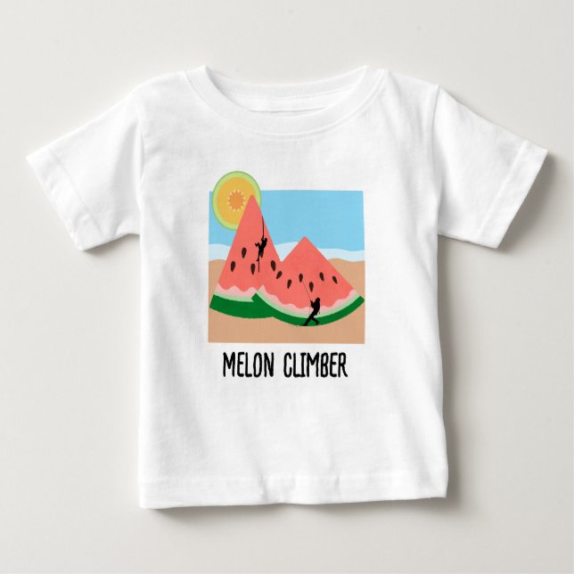 Melon Climber baby t-shirt (Front)