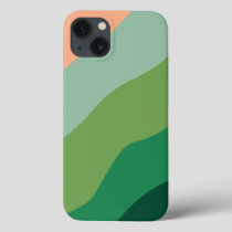 Melon Color Green Shapes Personalized iPhone 13 Case