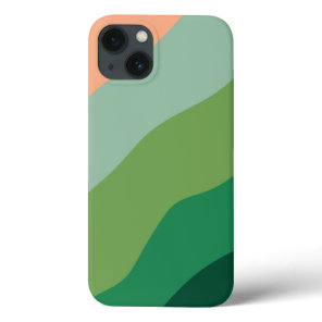 Melon Color Green Shapes Personalized iPhone 13 Case