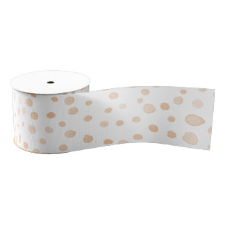 Melon Confetti Watercolor Dots Ribbon