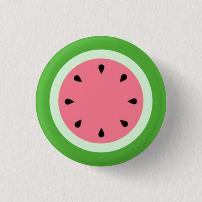 Melon d'eau / Watermelon Pinback Button (Front)