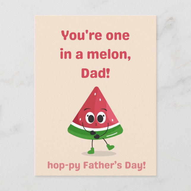 Melon Father's Day Edition  Postcard (Front)