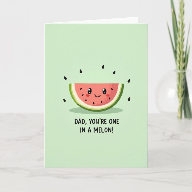 Melon Fathers Day Message Card (Front)