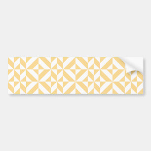 Melon Geometric Art Deco Bumper Sticker