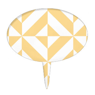 Melon Geometric Art Deco Cake Topper